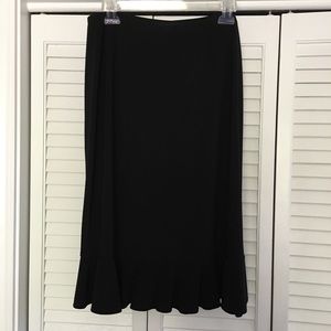 NOT FOR SALE***Black A line skirt, size L, KC Stevens brand